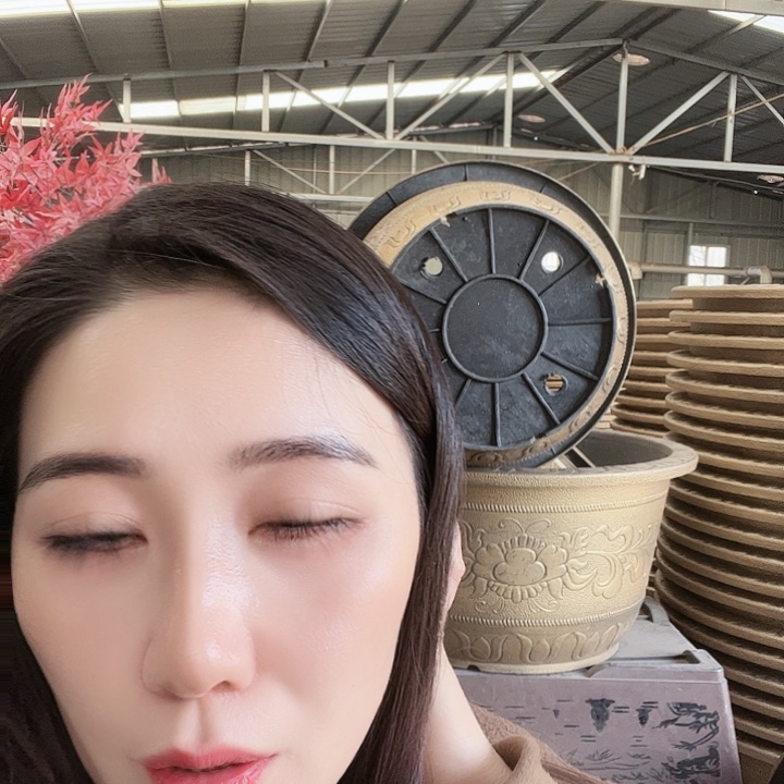 圆83口径花盆六个