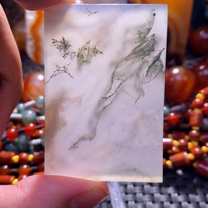 【闪购商品】玛瑙/玉髓颈饰未镶嵌绿***湾