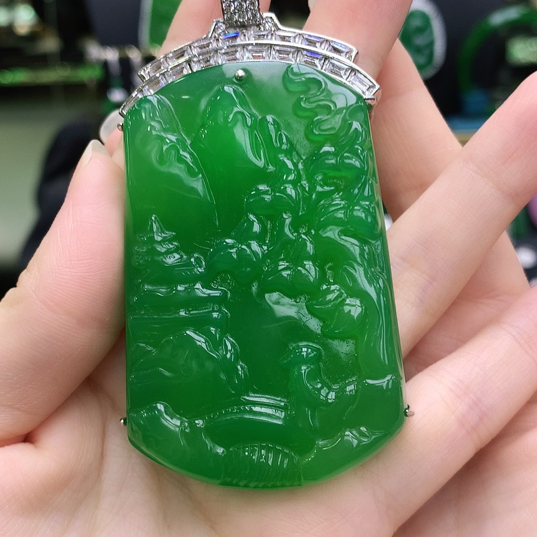 玛瑙/玉髓吊坠银S925镶嵌