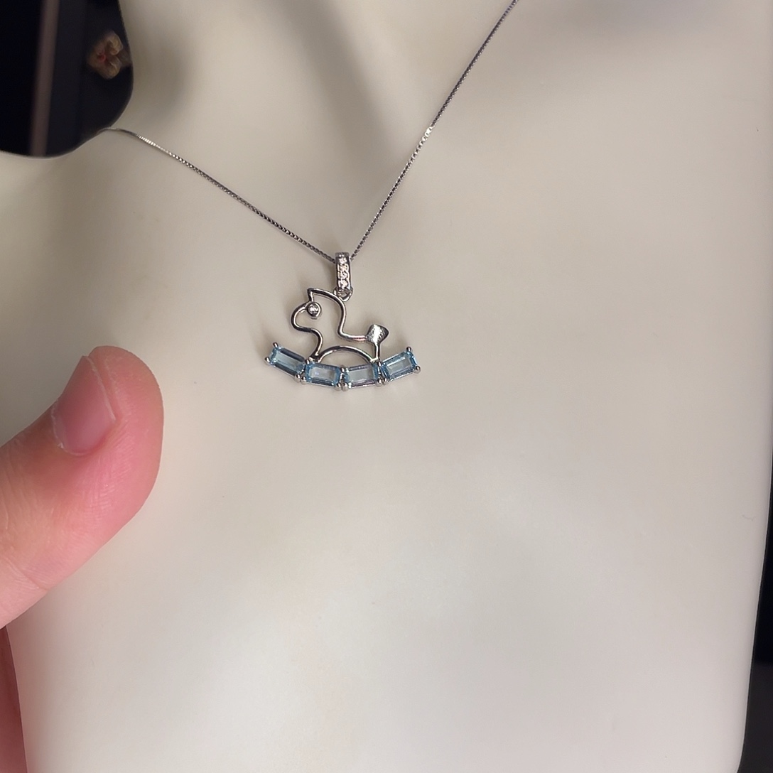 坠链均925银羽毛不带证链接