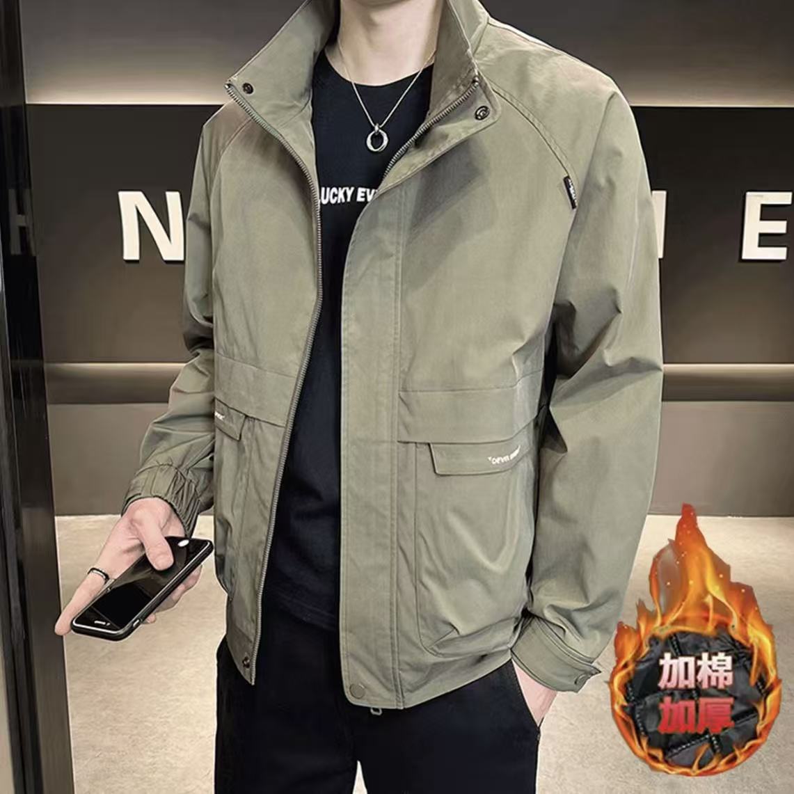 2025年冬季品牌撤柜二棉御寒保暖立领外套-6602