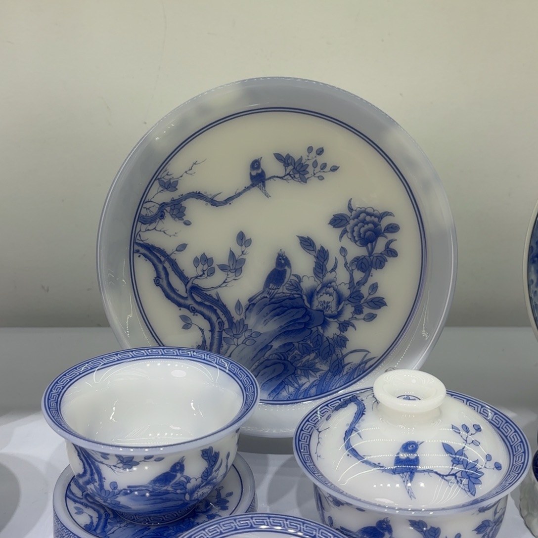 平***山景德镇陶瓷五件套无礼盒