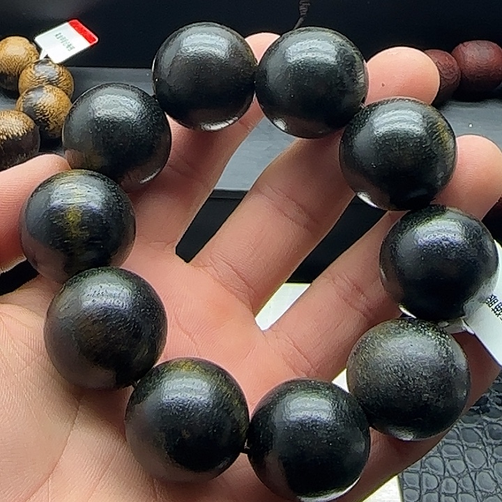 沉香枕沉香猫眼绿棋