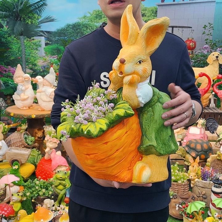 红陶花园庭院摆件