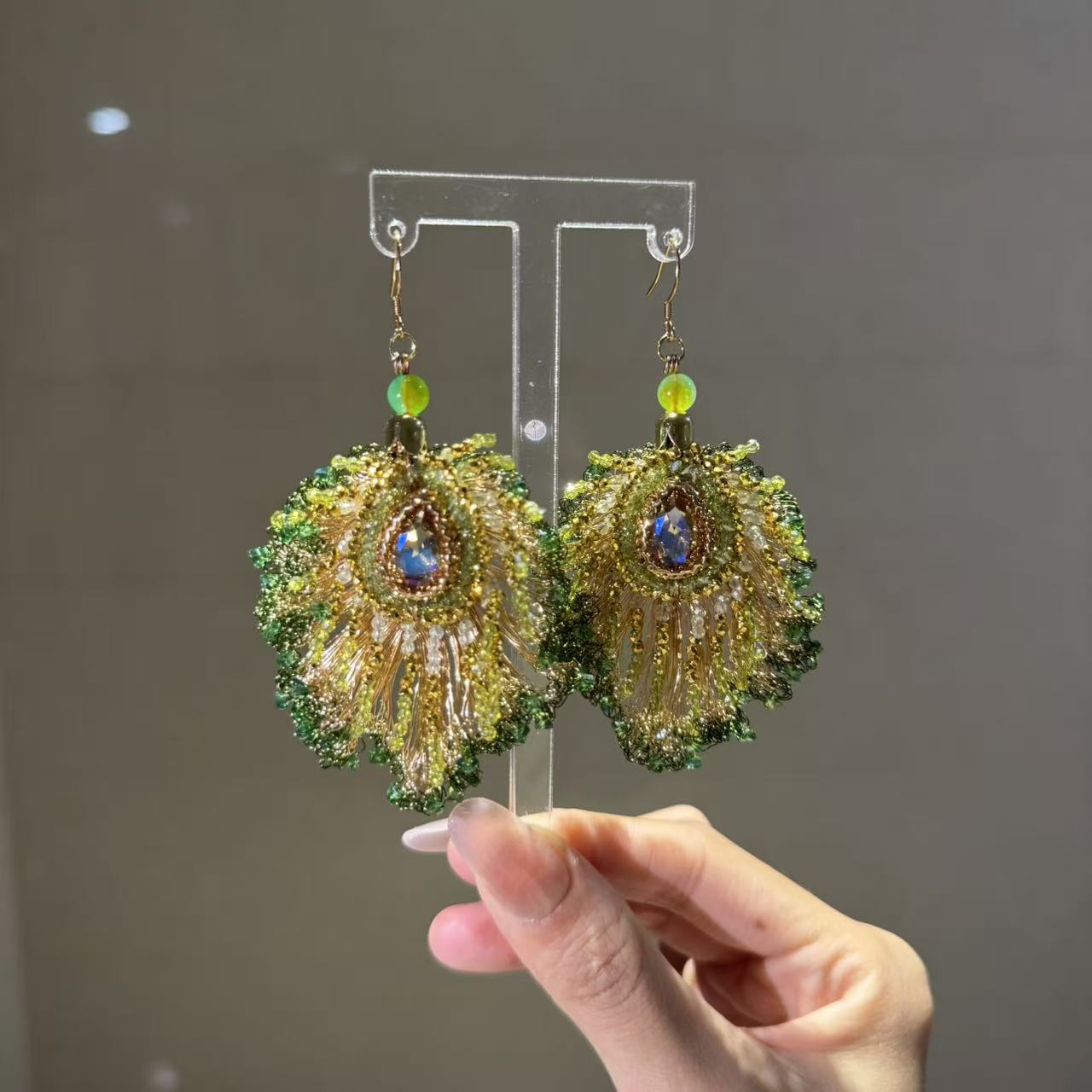 非金属合成锆石耳饰 【莫奈海之星】新色凤凰系列耳饰设计气质高级