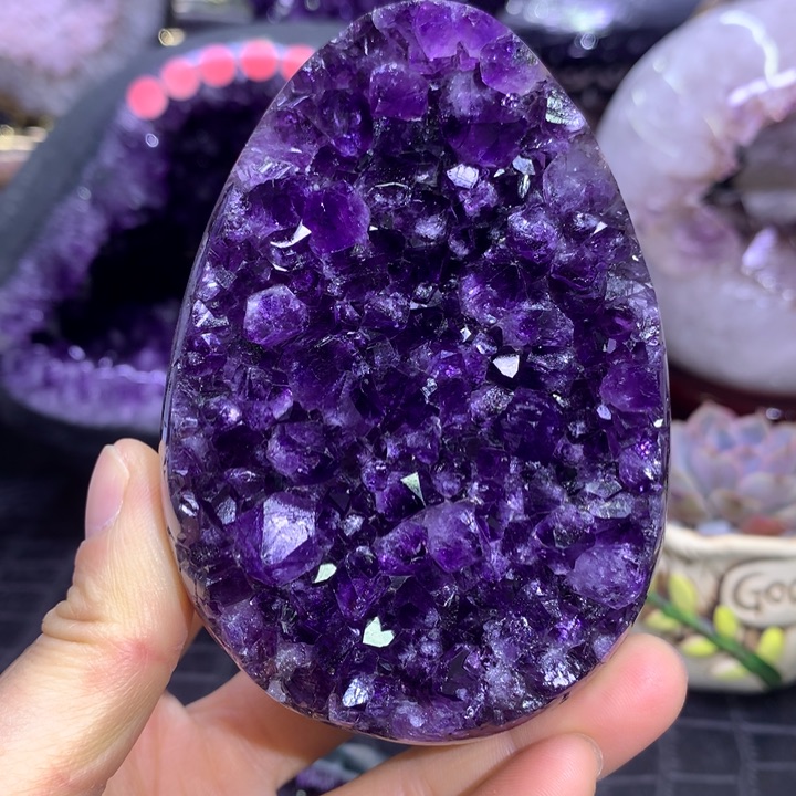 水晶福利紫晶蛋未镶嵌