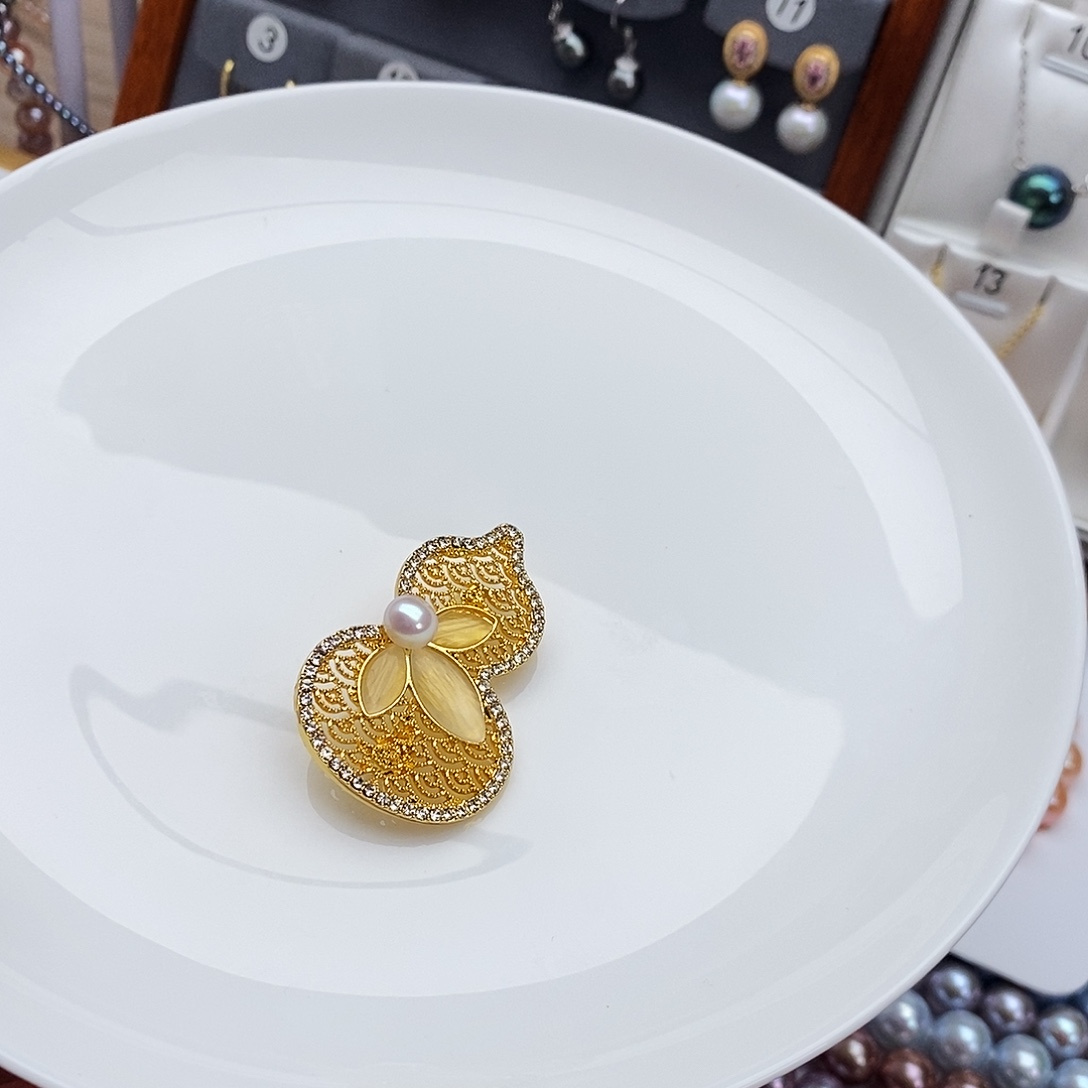 淡水珍珠颈饰银S925镶嵌