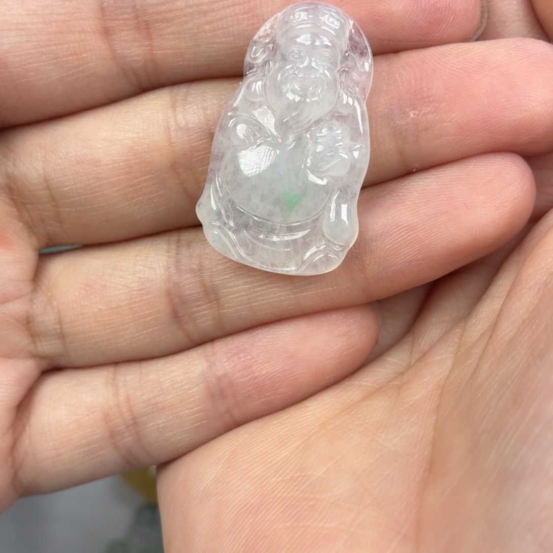 颈饰未镶嵌翡翠飘绿财财