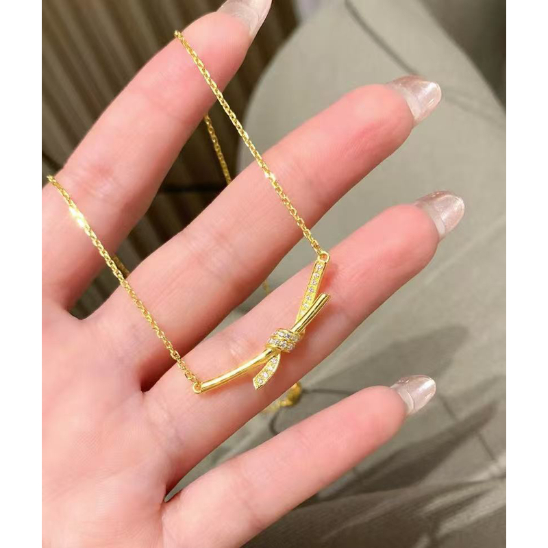 坠链均足银 带钻绳结一体链8004