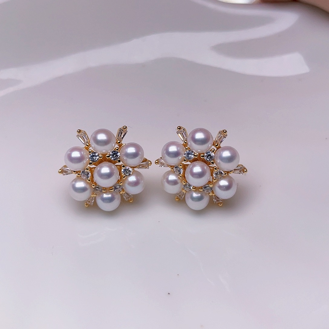 淡水珍珠耳饰未镶嵌