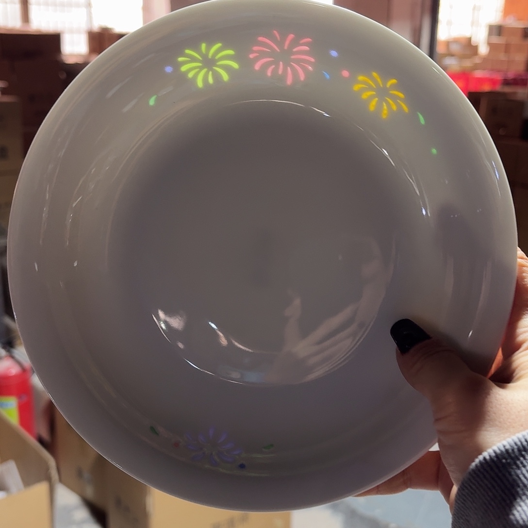 景德镇8英寸烟花盘两个好的