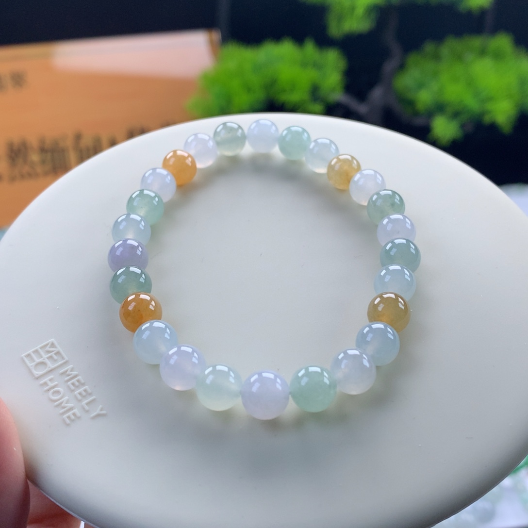 翡翠未镶嵌手链卡7.5