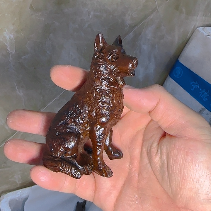 木黑檀木10狼狗一只