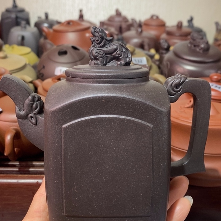 紫砂茶壶微瑕处理一把