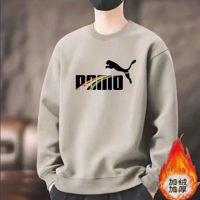 【加绒款】]2025秋冬加绒圆领长袖卫衣运动时尚简约百搭男女同款15
