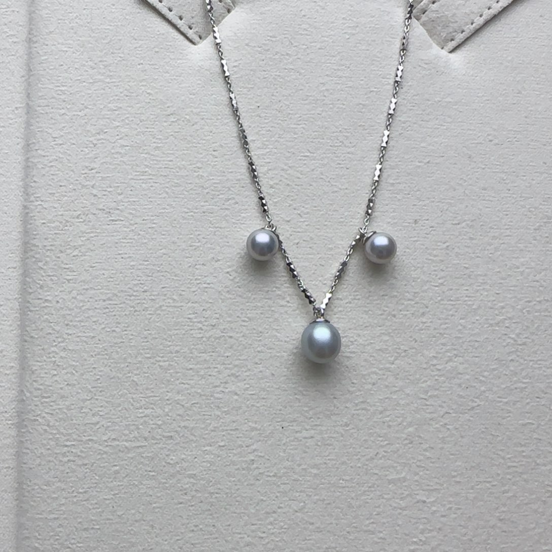 海水珍珠颈饰银S925镶嵌
