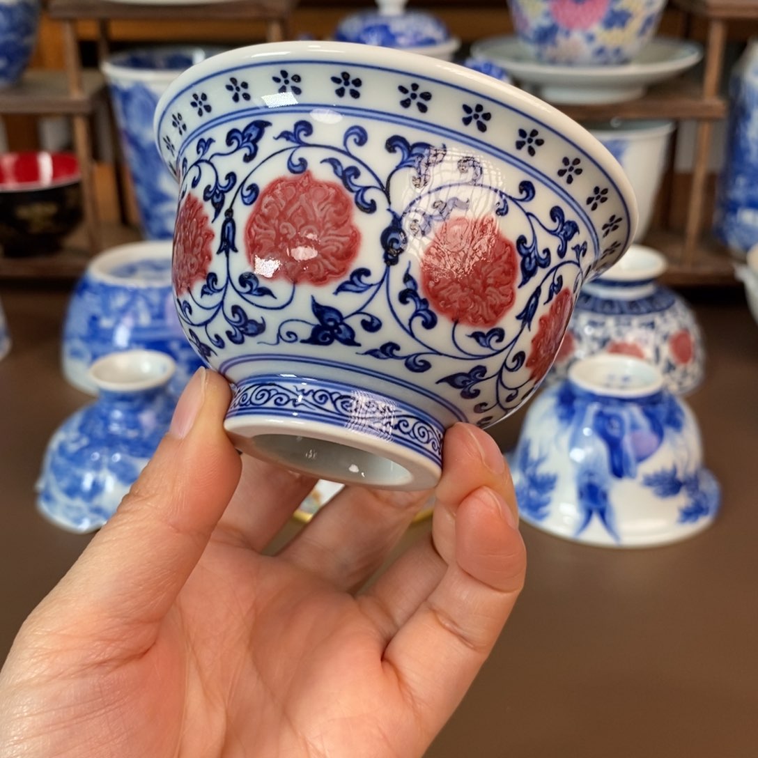 杯景德镇陶瓷手工手绘