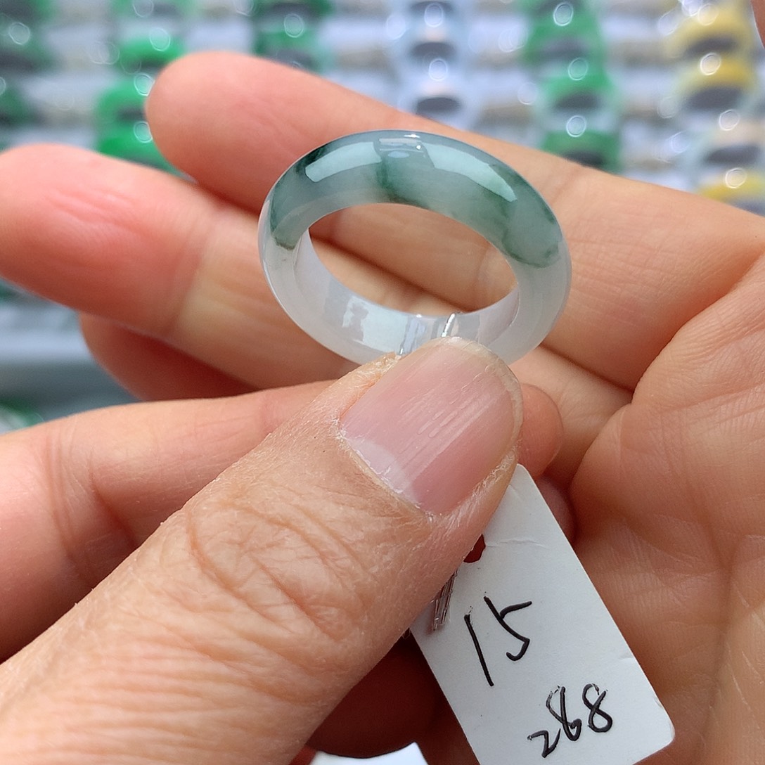 翡翠戒指未镶嵌15号