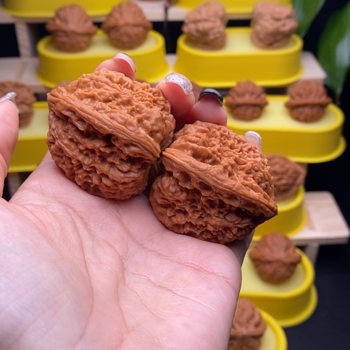 把件文玩核桃高炮三角疆43尺