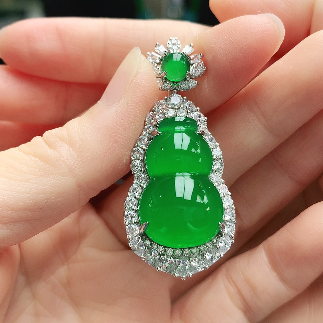 玛瑙/玉髓吊坠银S925镶嵌