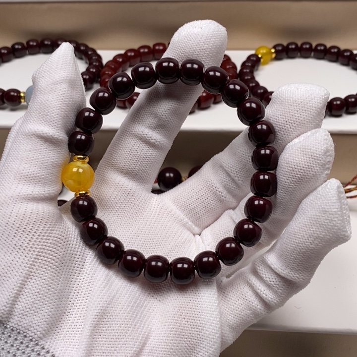 核桃手串/手链掌*的猴头雕刻