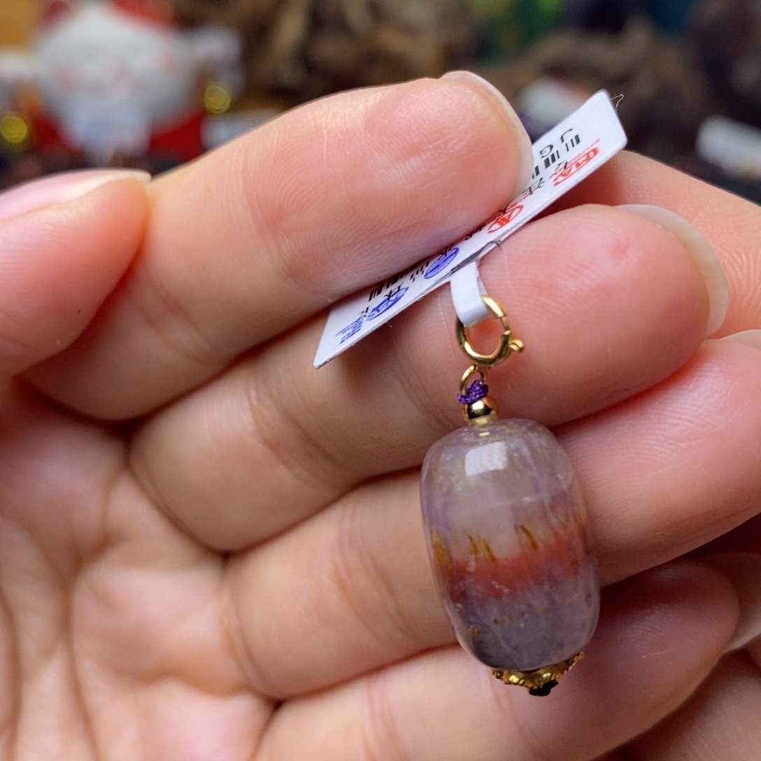 A007极光四色桶珠未镶嵌水晶