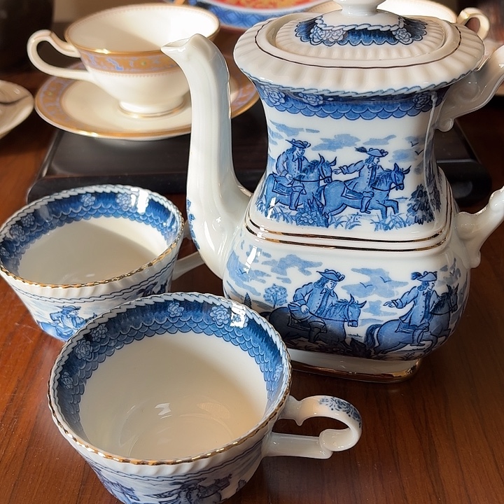 7101釉下青花一壶二杯酒器套装