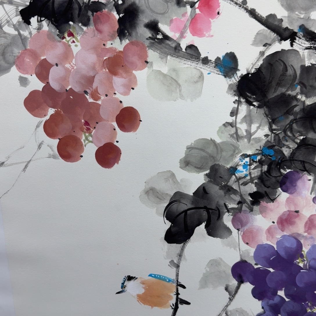 国画国画作品山水花鸟