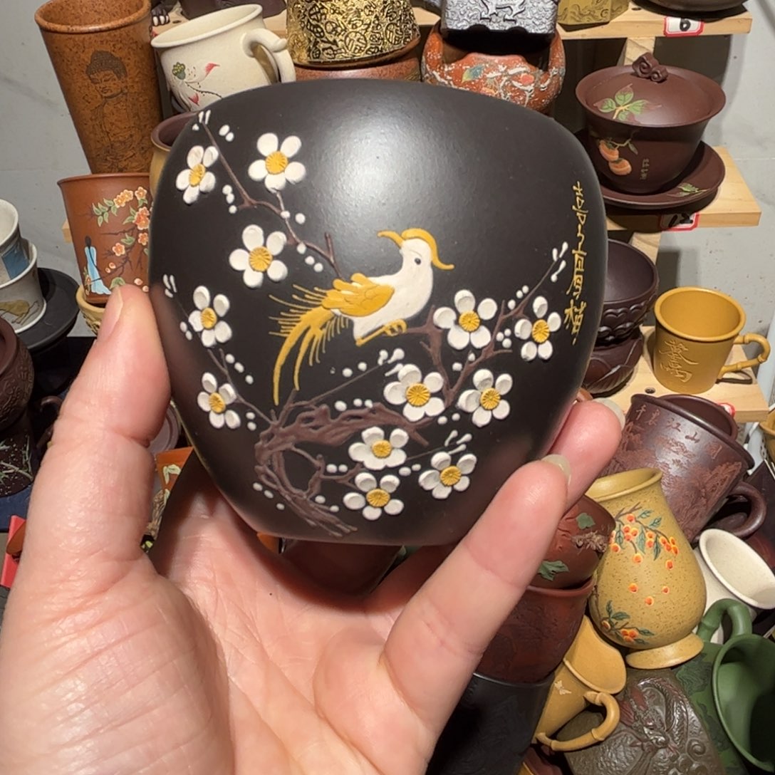 紫砂茶杯宜兴紫砂主人杯