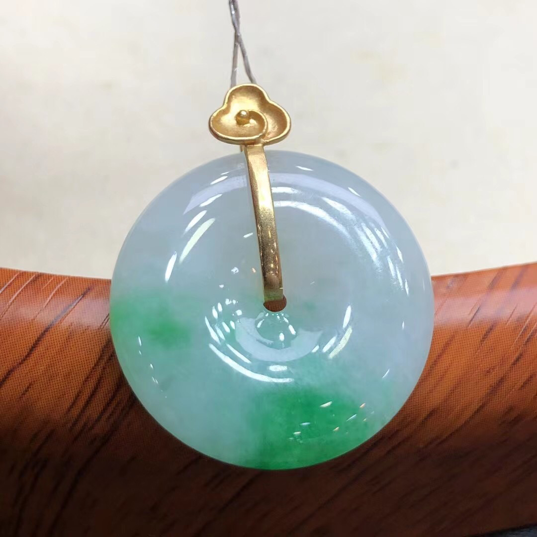 【玉满萃】翡翠平安扣吊坠