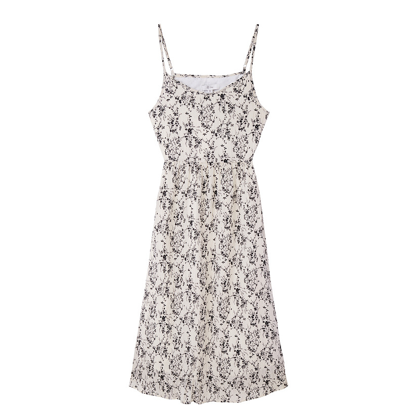 气质法式小碎花吊带小众夏季蕾丝连衣裙吊带裙长裙裙子613250001