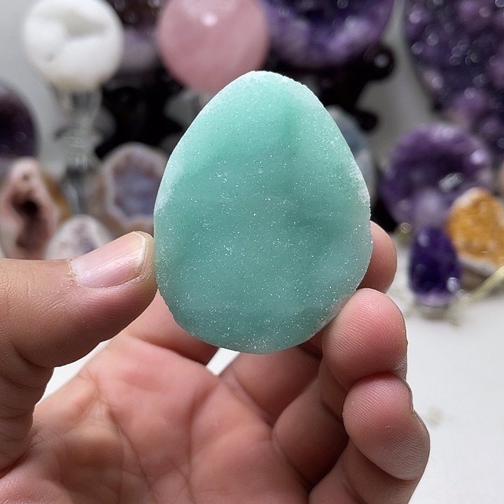 未镶嵌紫晶珠宝半成品