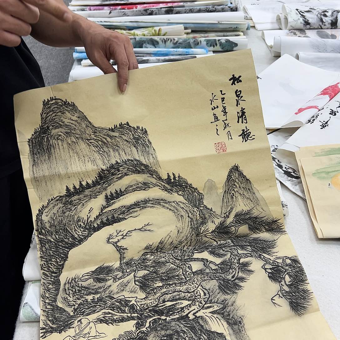 国画纯手绘字画宣纸