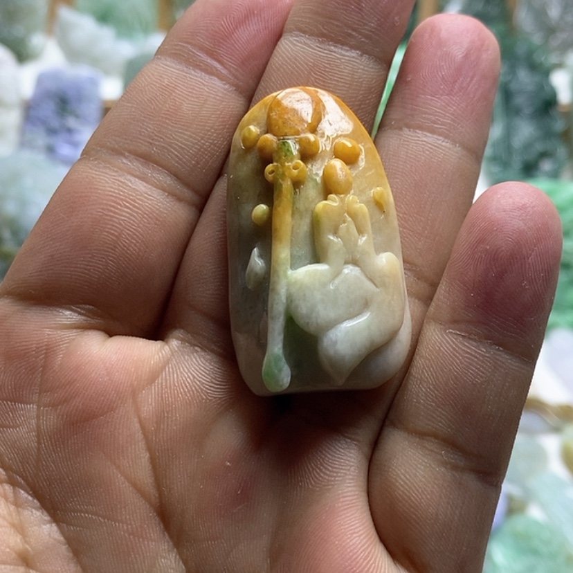 【闪购商品】翡翠未镶嵌颈饰悟道