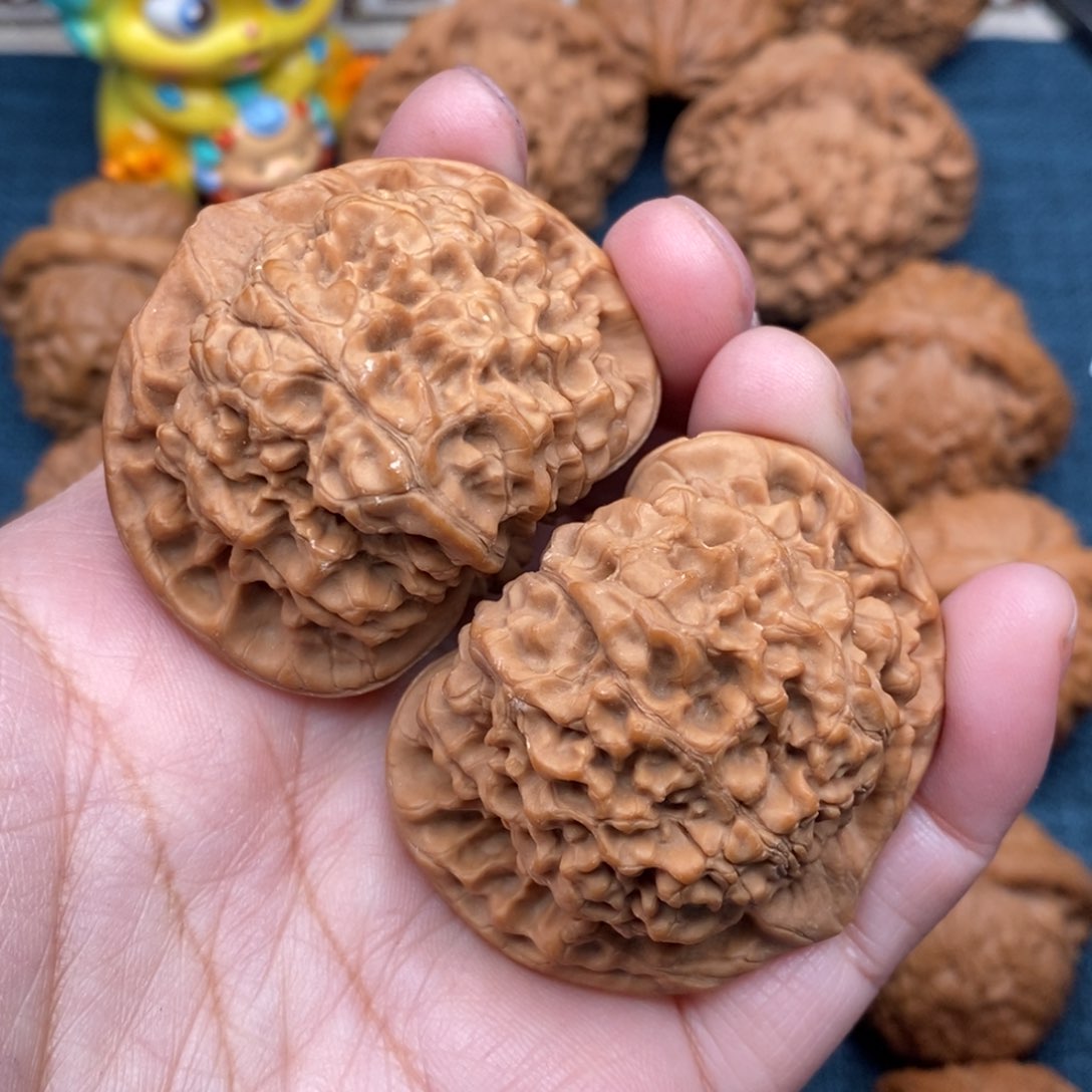 文玩核桃把件47精品官帽全品