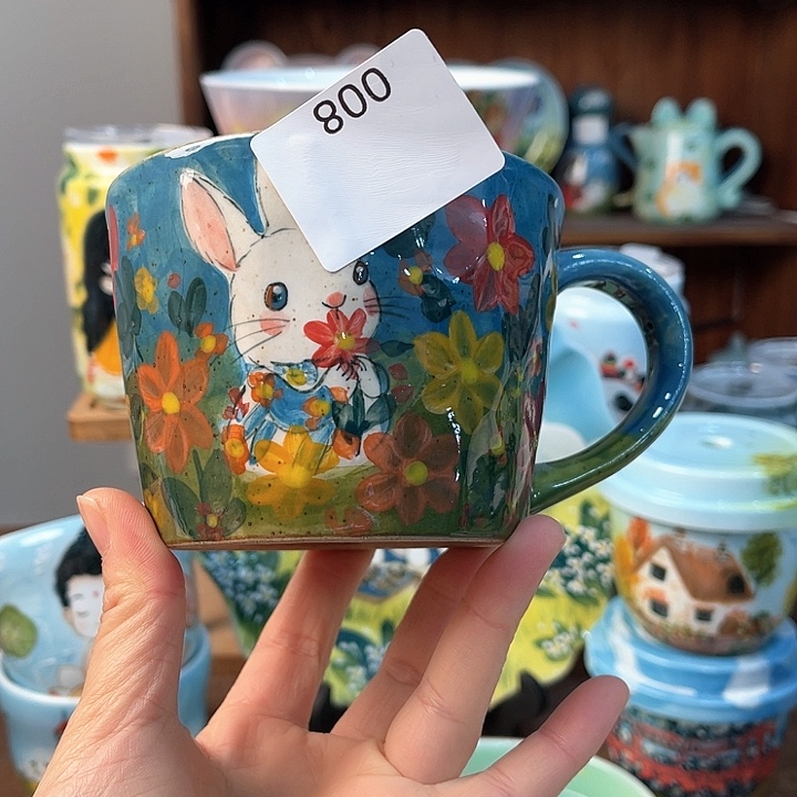 陶景德镇釉下手绘陶瓷 