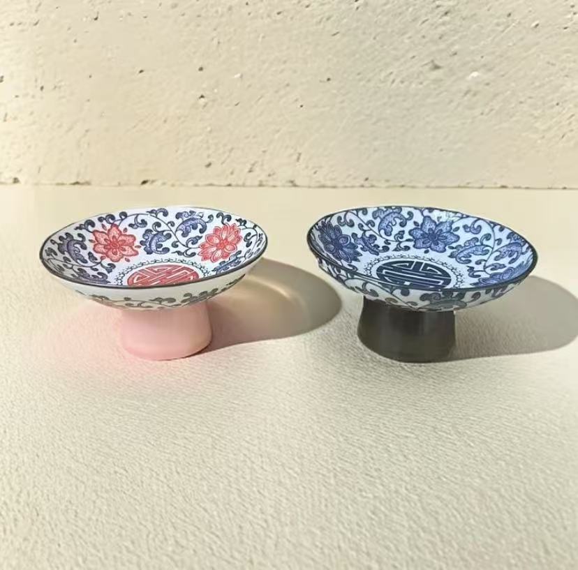 釉里红果盘+青花小果盘-ZHZ195（众）