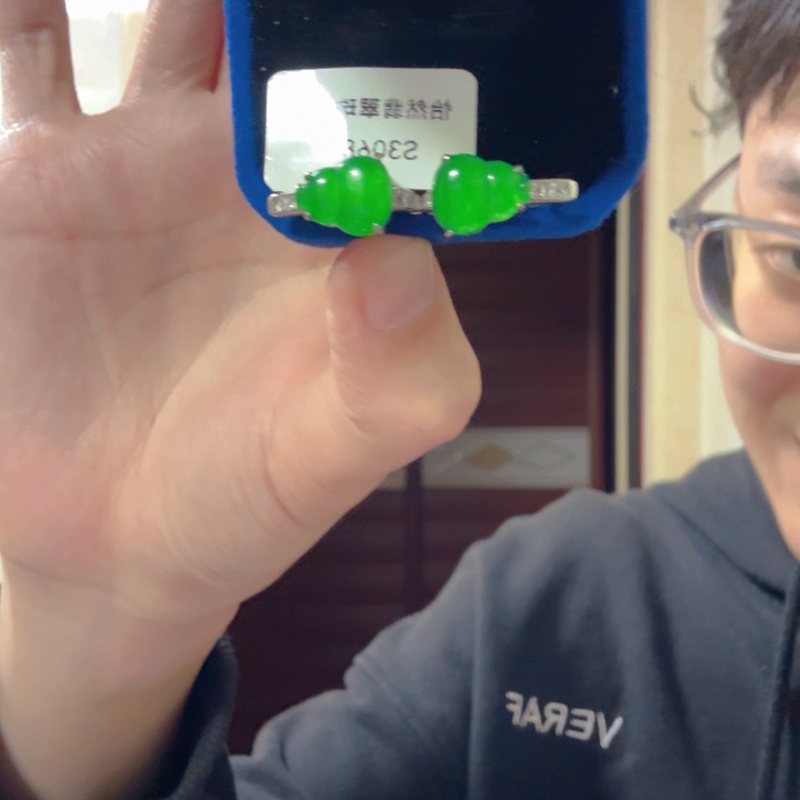 翡翠银S925镶嵌颈饰耳饰