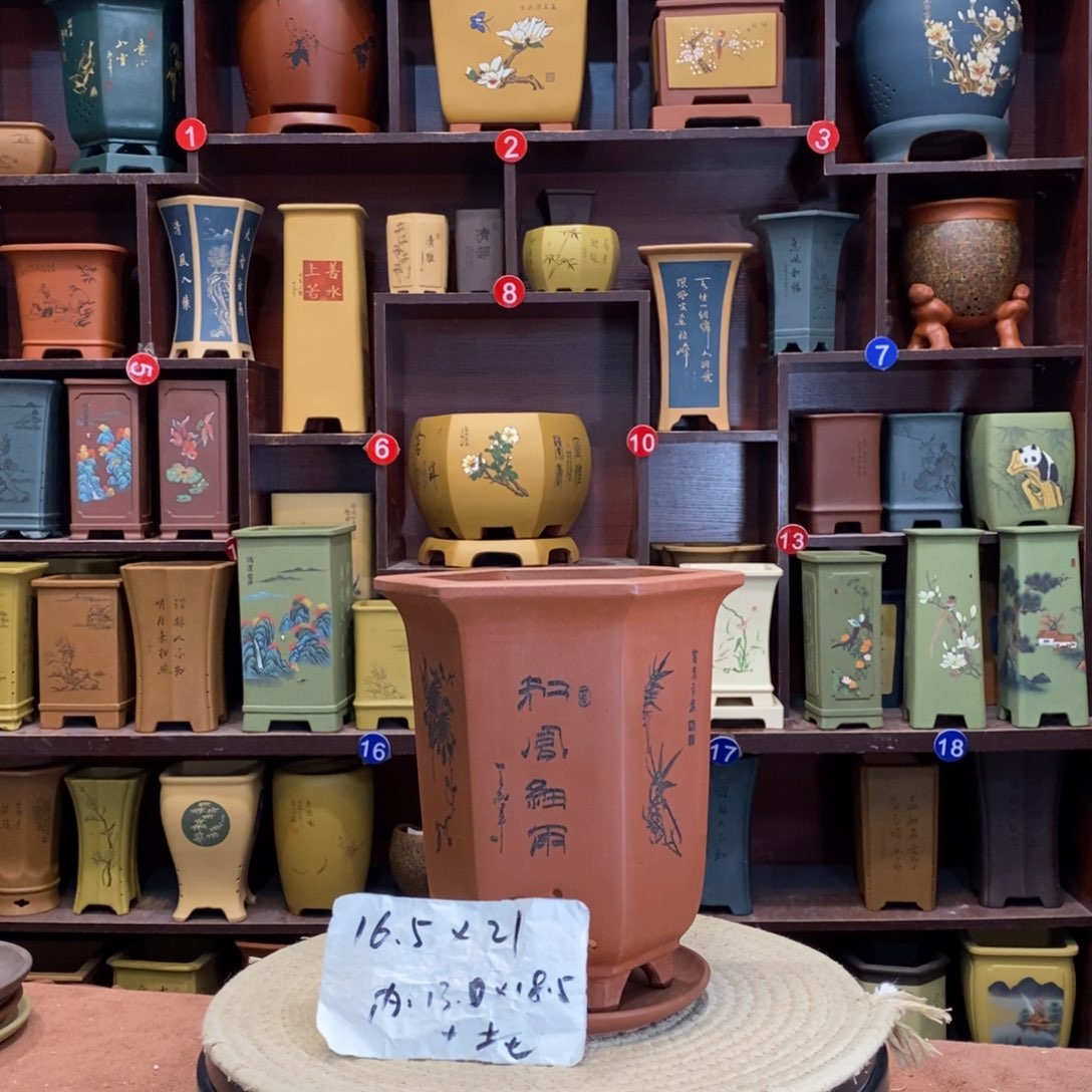 紫砂花盆紫砂陶艺