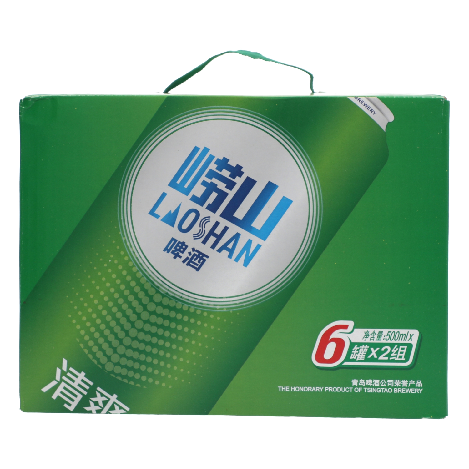 崂山啤酒清爽6000ml(500ml*6罐*2组)