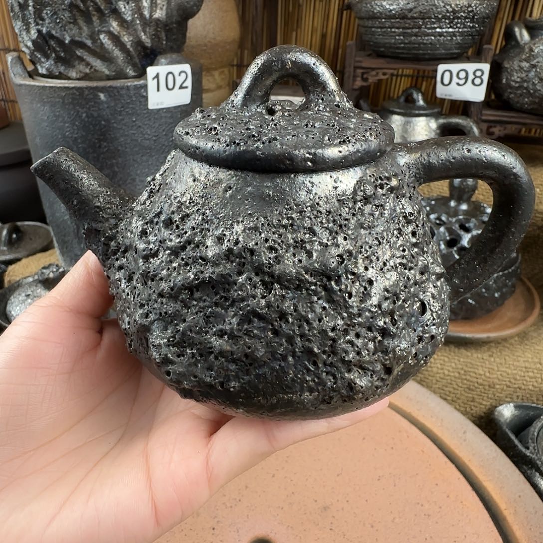 提***7黑砂双料石瓢容量220