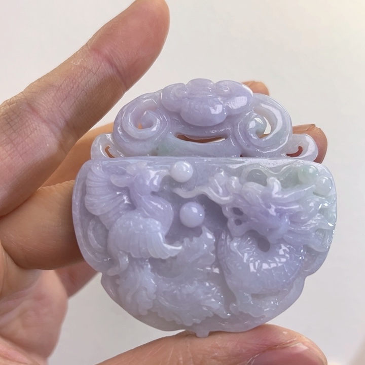 翡翠吊坠(赠链)未镶嵌代编织