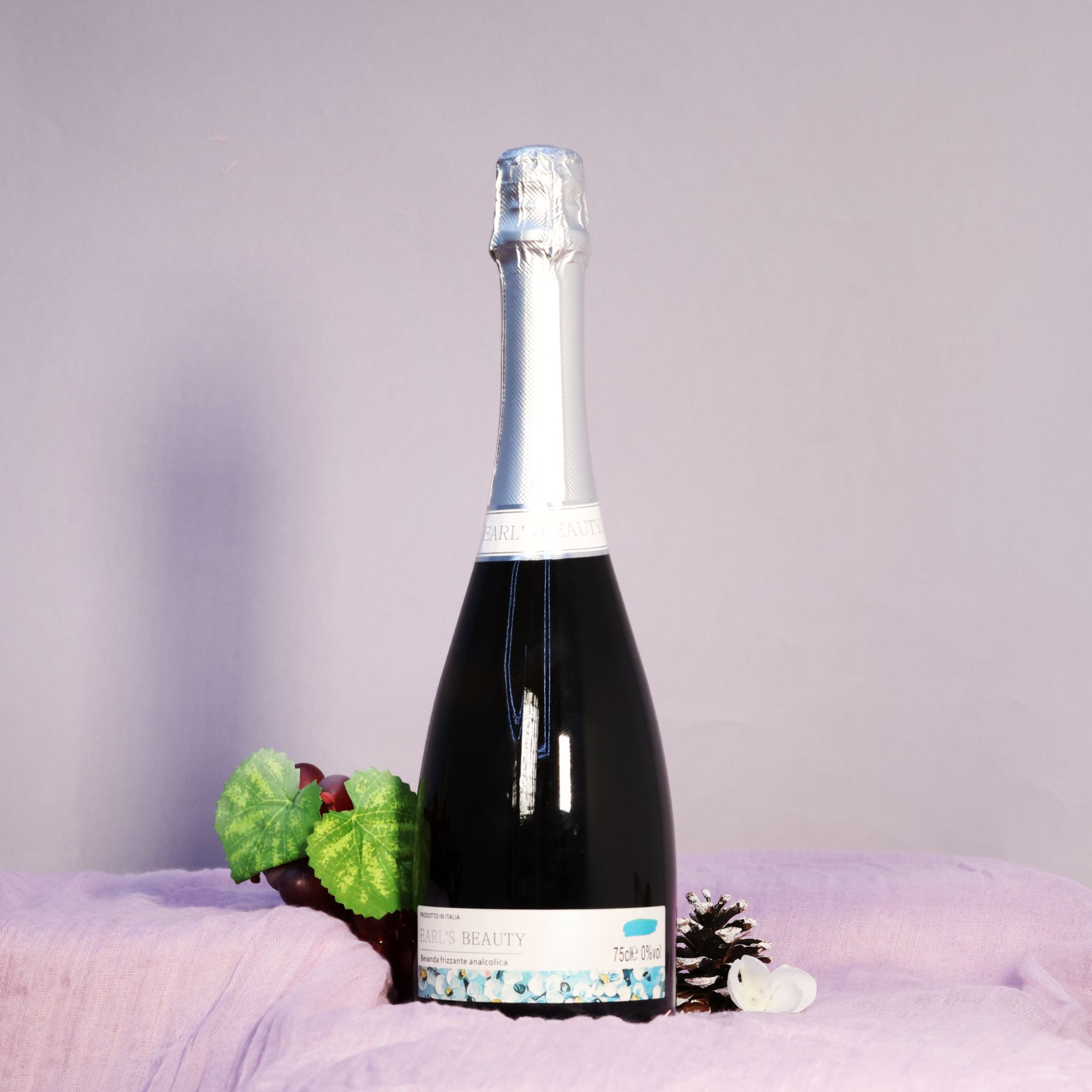 伯爵红颜无醇起泡白葡萄汁饮料750ml  