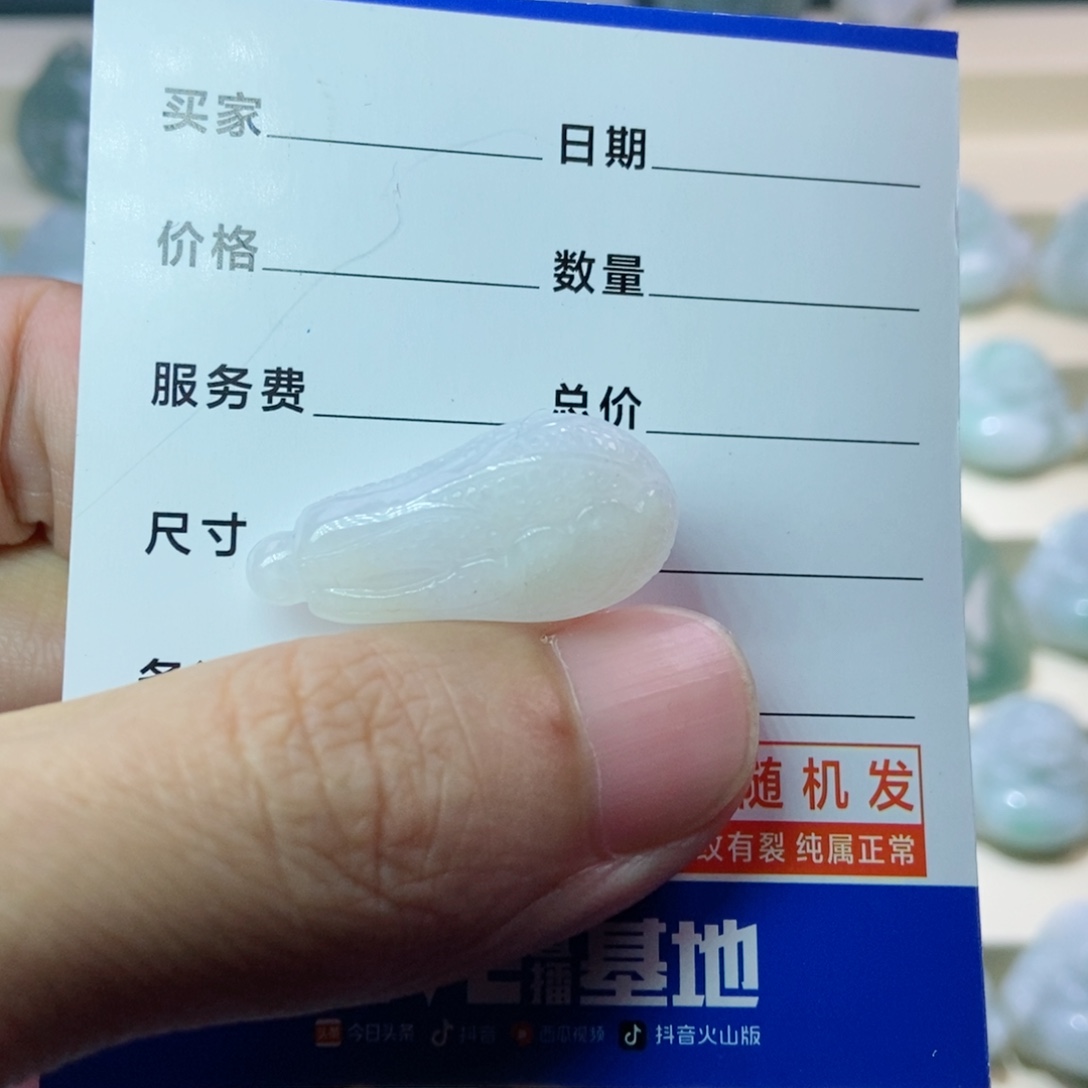 翡翠未镶嵌颈饰白菜