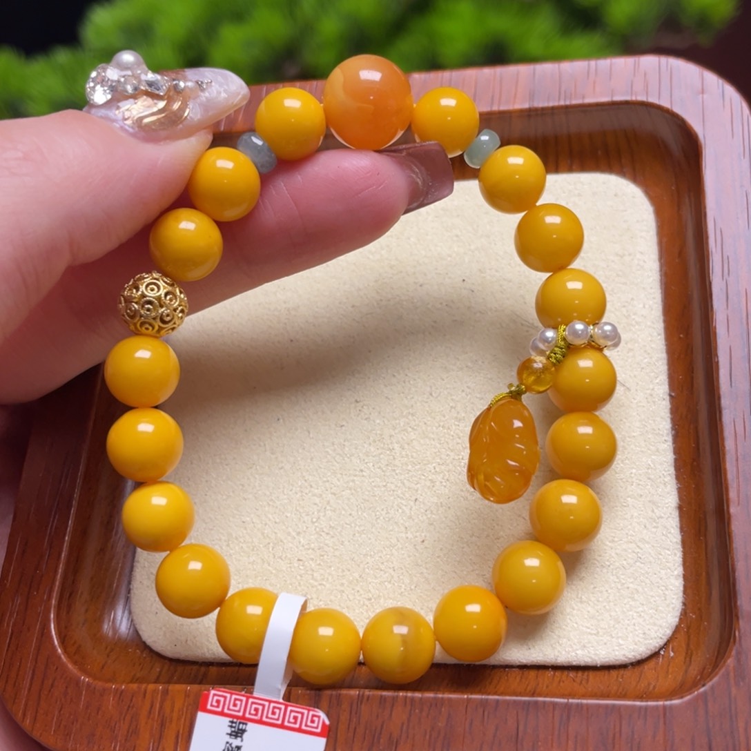 蜜蜡手链未镶嵌手串