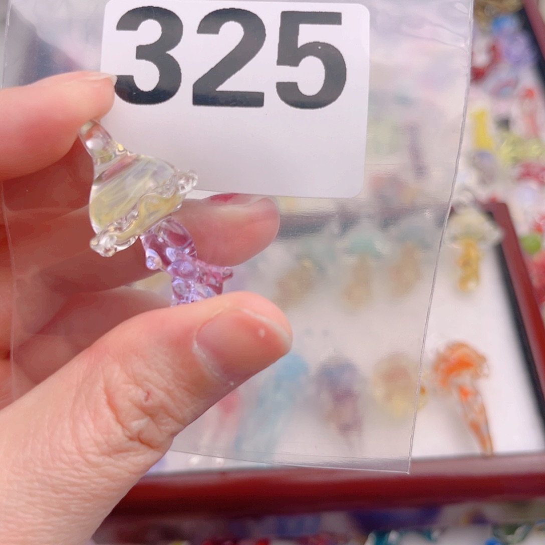 琉璃颈饰325水母黄色