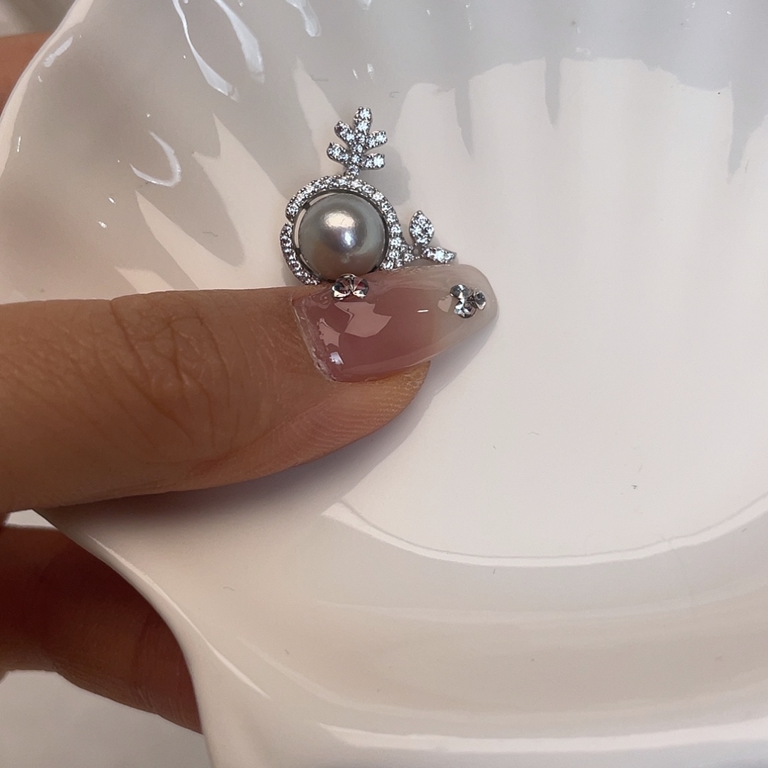 海水珍珠吊坠(不含链)银S925镶嵌