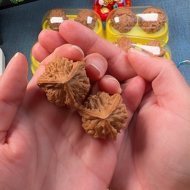 把件文玩核桃全品34盘山三棱