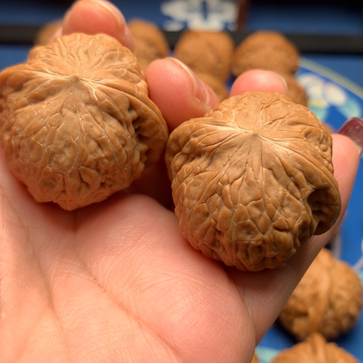 【闪购商品】文玩核桃把件色***空铁锤37