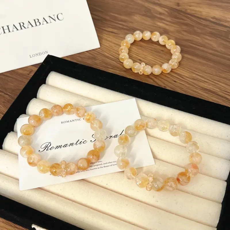 X1136[ 金山]黄塔晶手链高端轻奢手串多样性发一